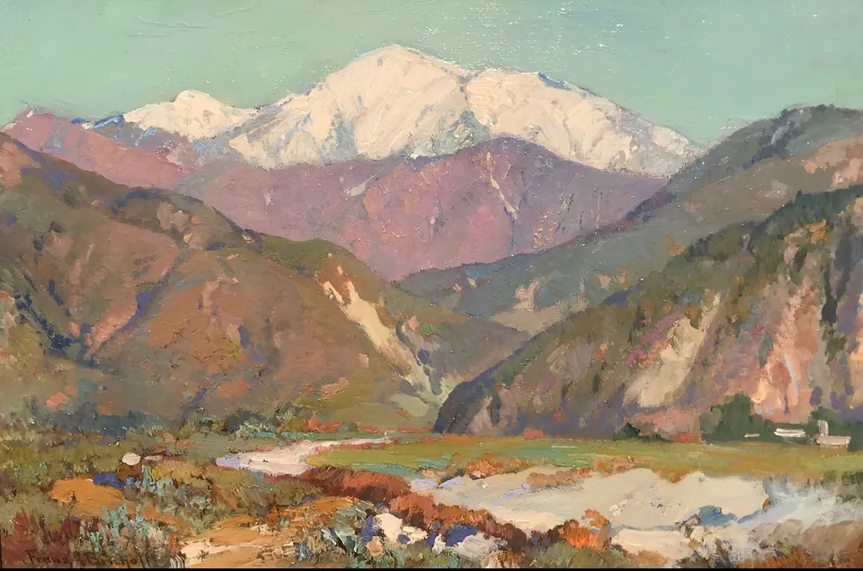 Franz A. Bischoff, Old Baldy, oil on board